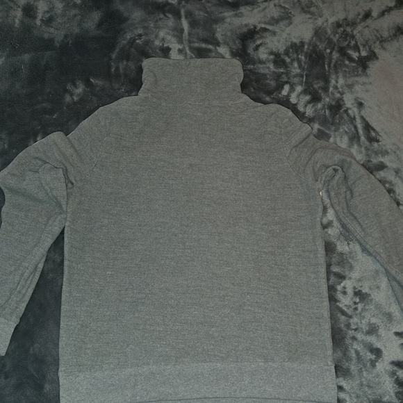 Gray PINK Victoria's Secret Cottonblend Funnelneck Sweatshirt - Picture 5 of 5